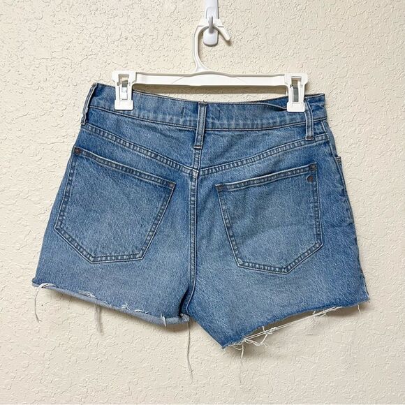 Madewell Shorts The Perfect Jean Short Denim Blue Raw Hem Size 27 - Picture 3 of 7